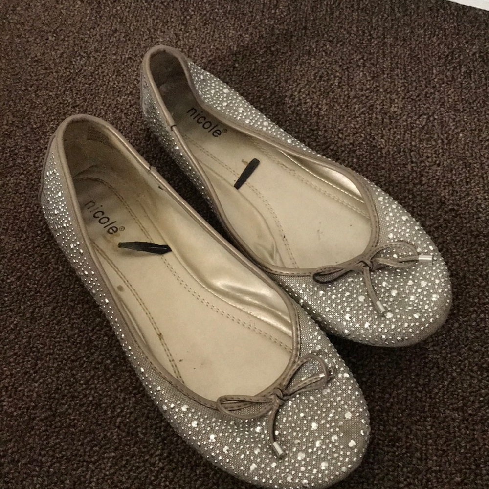 Sparkly flats